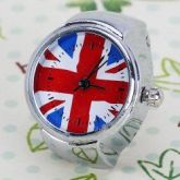 Relógio de dedo bandeira UK