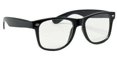 Óculos wayfarer lente transparente